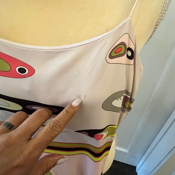 Emilio pucci signed rayon dress size US8 MADE in ITALY - Picture 2 of 4